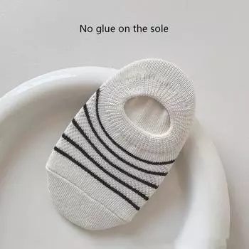 0-5 лет Детские носки для пола Милые мультяшные короткие хлопковые носки с мишкой Малыш Противоскользящие Каваий Унисекс Сок Детские аксессуары для девочек мальчиков S for 0-1Years