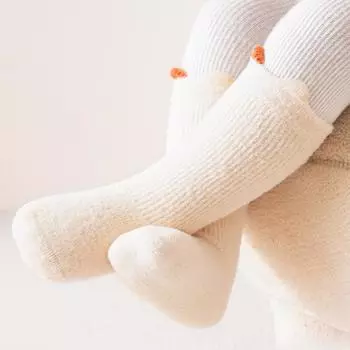 0-5 лет детские утолщенные махровые носки для девочек и мальчиков осень-зима новорожденные теплые носки без косточек милые чулки конфетного цвета новые XS синий