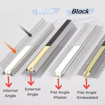 0,5 м/1 м встроенный безрамный светодиодный алюминиевый профиль потолочный канал подсветки черный рассеиватель напольный настенный декор линейный барный светильник 0.5mx1pcs