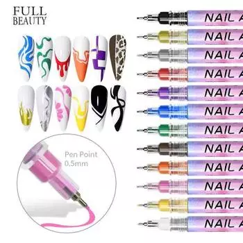 0,5 мм 3 мл акриловая краска гель-лак для ногтей ручка один шаг лак для ногтей гель-карандаш розовый гель-лак для дизайна ногтей