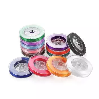 0,5 мм * 50 метров/рулон гибкий шнур из бисера эластичный шнур разных цветов для браслета из бисера DIY фурнитура для изготовления ювелирных изделий ручной работы