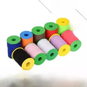 0,5 мм черно-белая эластичная нить с бусинами - армированная эластичная швейная леска White - 380m/spool