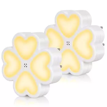 0.5W 4LEDs Чувствительный световой контроль Ночной светильник рядом с лампой для детской комнаты Детская комната US Plug