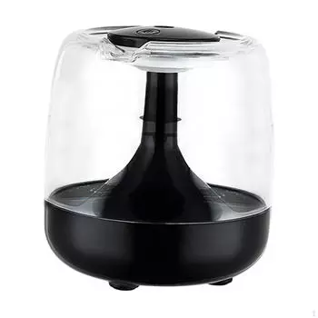 0,65 л Увлажнитель воздуха с 7 цветами подсветки 10,2x11,5 см Два режима автоматического отключения для чёрный