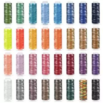 0,65 мм кожаный вощеный шнур для рукоделия, инструмент для ручного шитья, 25 метров, круглая вощеная швейная линия, 32 цвета