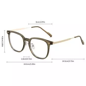 0 ~ -6.0 Myopia Glasses Blue Light Resistant Flat Glasses Oval Resin Lenses Men Computer Optical Eyeglasses Unisex -5.5