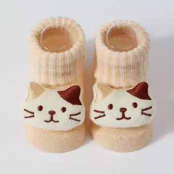 0-6 месяцев Милые мультяшные носки для малышей с животными для мальчика девочки Весенние Мягкие Хлопковые Носки для новорожденных Носки для детей Короткие носки 0-6M