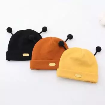 0-6 рот Детская шапочка хлопковая модель милой пчелки шапочка свободная, но не тугая ветрозащитная защита для головы новорожденного мальчика девочки аксессуары