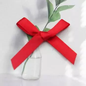 0,6 см полиэстеровая лента, завязанный вручную, маленький бант, аксессуары для одежды своими руками, цветной бант из тесьмы D-DD-Bow-0.6cm-038