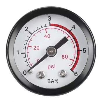 0?6БАР 0?Замена манометра распылителя 80psi для аксессуаров распылителя из нержавеющей стали