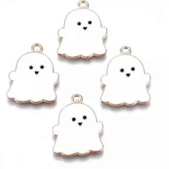 0,71*0,85 дюйма Подвески на Хэллоуин из сплава Черепа Подвески-призраки для изготовления ювелирных изделий своими руками