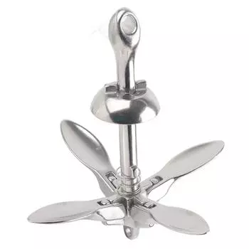 0,7 кг Складной костыль для лодки из нержавеющей стали для морской яхты