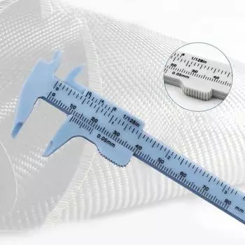 0-80 мм мини многоцветный пластиковый штангенциркуль с двойной шкалой измерительный инструмент бежевый