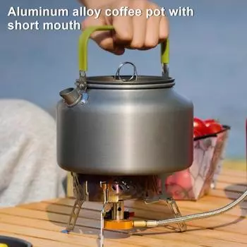 0,8/1,2/1,8 л походный чайник из алюминиевого сплава портативный легкий большой емкости для путешествий на открытом воздухе, пешего туризма, пикника, кофейника, чайника M