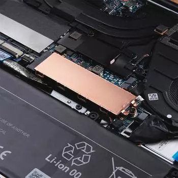 0,8/1/2 мм толщина медного радиатора для ноутбука M.2 NVME SSD радиатор с термопрокладкой для M.2 2242 2280 ноутбук SSD кулер радиатор