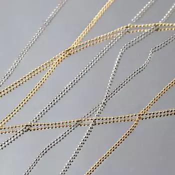 0,8/1 мм гвоздь стальная шариковая цепочка многоцветные золотые/серебряные украшения металлические стальные прессованные на ногтях подвески ювелирные украшения аксессуары 1mm золотой