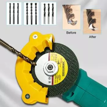 0.8/2.5/7MM Угловая шлифовальная машина Точилка для сверл Многоцелевой металлический держатель для заточки сверл Портативная профессиональная дрель 0.8mm