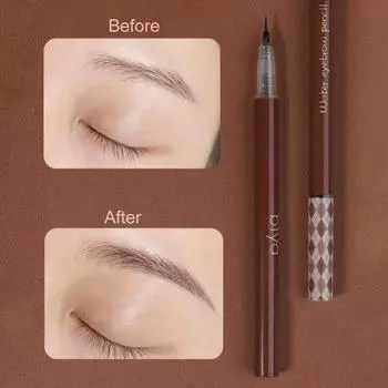 0,8 г жидкий карандаш для бровей водостойкий устойчивый к поту ультратонкий наконечник стойкий цветной карандаш для бровей с естественным эффектом для женщин серый