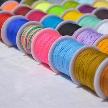 0,8 мм * 20 м, 1 рулон, высококачественный нейлоновый шнур, нить для браслетов «сделай сам», ожерелье, ювелирные аксессуары 25