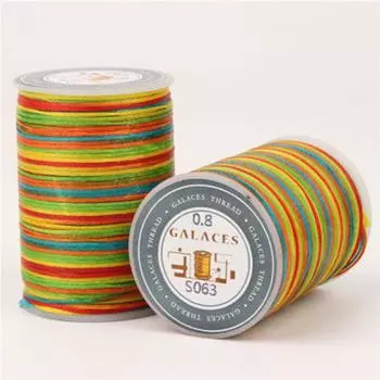 0,8 мм плоская вощеная нить хлопковый шнур линия кожа ремесло шнур ремешок для DIY изготовление ювелирных изделий ожерелье бисер веревка швейные принадлежности