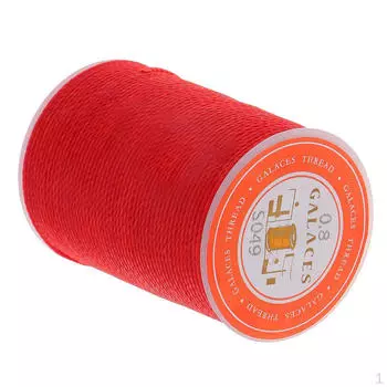 0,8 м кожаный швейный круглый плоский шнур с восковой нитью для рук White