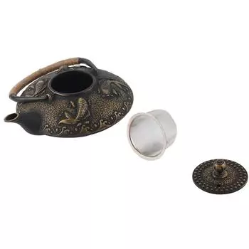 0,9 л ретро железный элегантный чайник бытовой ручка вода чайный горшок коллекция с крышкой