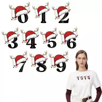 0-9 Симпатичная шапка, наклейка на заплатку, зимняя серия, наклейки с капюшоном своими руками, виниловые термонаклейки, моющиеся наклейки уровня A на ткани