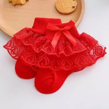 0 to 2 Years Toddler Cotton Lace Ruffle Princess Mesh Breathable Socks Children Ankle Short Candy Color Thin Summer Socks 1 to 2 Years