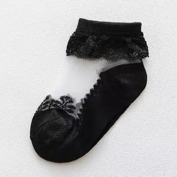 0 to 6 Yrs Cotton Eyelet Flower Socks Toddler Baby Child Girls Ruffle Lace Ankle Cotton Dress Socks Princess Summer 12 to 24M