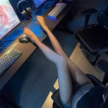 0D эротические чулки с открытой промежностью тонкие сексуальные секс-товары постельное соблазнение рвущиеся руками носки флирт черный шелк страстное нижнее белье женщины one size fits all
