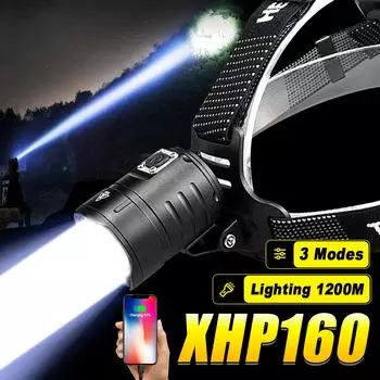 100000 люмен супер яркий мощный налобный фонарь с фиксированным фокусом водонепроницаемый налобный фонарь перезаряжаемый 18650 налобный фонарь для походов на открытом воздухе Kit C чёрный