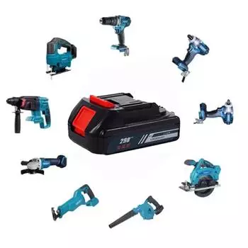 10000 мАч перезаряжаемый литий-ионный аккумулятор с индикатором заряда батареи для Makita BL1830 BL1840 BL1850 аккумулятор для автомобильной мойки, аккумулятор для электроинструмента чёрный