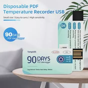 10000 точек 60/90 дней USB регистратор данных температуры регистратор температуры PDF отчет мини термометр для складского хранения холодовой цепи