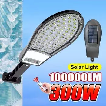 10000LM супер мощный солнечный светильник 6400mAh наружный настенный солнечный светодиодный светильник водонепроницаемый садовый светильник инфракрасный датчик уличный фонарь 3200mAh