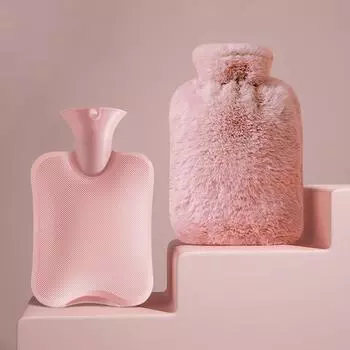 1000/2000 мл Большая вместительная грелка для рук из толстого ПВХ, безопасная теплая грелка для дворцового хранения, долговечная грелка