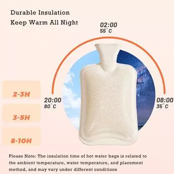 1000/2000 мл грелка с плюшевым чехлом наполнитель для воды грелка для согрева рук ног теплая кровать зимние принадлежности для поддержания тепла