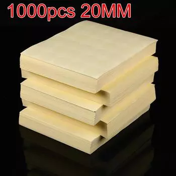 1000 20 мм прозрачные круглые наклейки круглые прозрачные этикетки круглые уплотнительные этикетки из ПВХ прозрачный