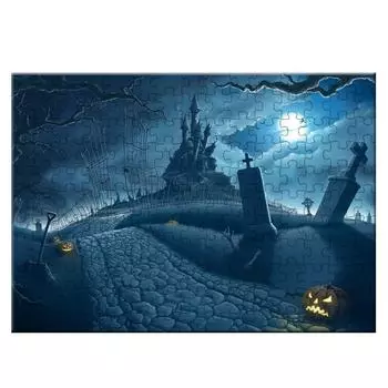 1000 деталей Хэллоуин Пазл Хэллоуин Бумажная Тыква Замок Головоломка Обучающая Игра Игрушка Лучшая Style One