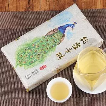 1000 г Иу Старое Дерево Пуэр Сырой чай Кирпич Павлин Юньнань Пуэр Чай Пуэр Зеленый чай