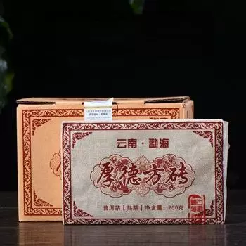 1000 г Мэнхай, экологический черный пуэр из большого дерева, органический спелый чай пуэр, кирпичик 1000g