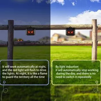 1000 мАч Удобная вспышка Предупреждение Черный Отпугиватель Животных Диких Собак Свиней Кошек Отпугиватель Фермерские Принадлежности