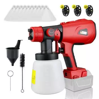 1000 мл беспроводной электрический краскопульт портативный краскопульт автомобильный мебельный аэрограф для аккумулятора Milwaukee 18 В (Нет батареи)