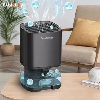 1000 мл емкость осушитель воздуха осушитель воздуха очиститель воздуха беззвучный антиплесневый осушитель воздуха для офиса кухня дезодорант сушилка EU Plug чёрный