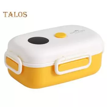 1000 мл Ланч-бокс для бенто большой емкости Съемный прямоугольный универсальный пищевой термобокс для ланча Бенто-бокс для пикника синий