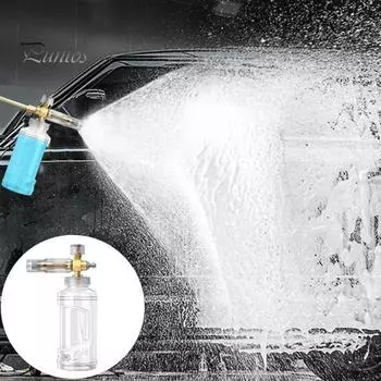 1000 мл лейка из пенопласта, бутылка для мойки под давлением, быстрое подключение, регулируемая насадка для мойки автомобиля, профессиональная автомобильная пенная пушка, подходит для M22 14 мм или 1/4