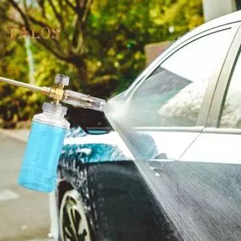 1000 мл лейка из пенопласта, бутылка для мойки под давлением, быстрое подключение, регулируемая насадка для мойки автомобиля, профессиональная автомобильная пенная пушка, подходит для M22 14 мм или 1/4 A