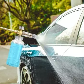 1000 мл лейка из пены, бутылка для мойки под давлением, быстрое подключение, регулируемая насадка, опрыскиватель для мойки автомобиля, профессиональный автомобиль A