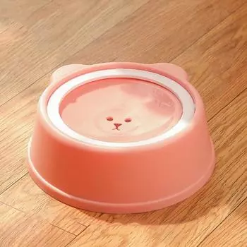 1000 мл миска для питьевой воды для собак пластиковая миска для кормления домашних животных, миска для кошек, щенков, котят розовый