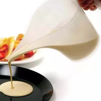 1000 мл пластиковый острый носик для приготовления выпечки, чашки для торта, воронка, измерительная со шкалой белый