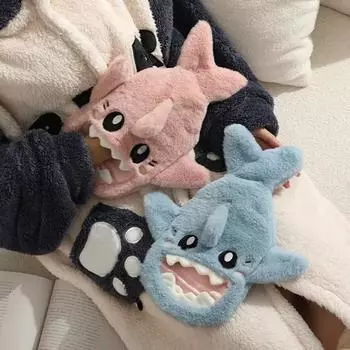 1000 мл ПВХ милый плюшевый мешок для воды в виде акулы снятие стресса боль зимняя взрывобезопасная многоразовая грелка для рук и ног живот